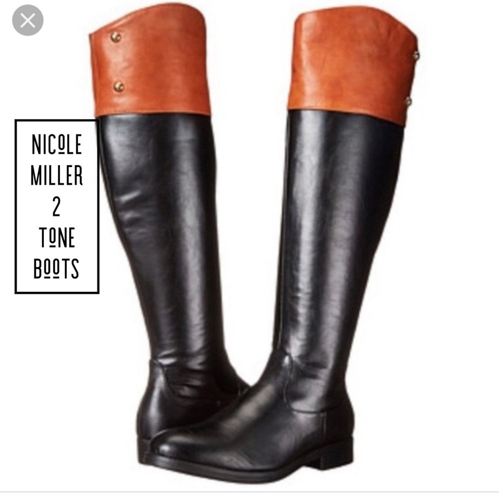 Size 5.5/6 Nicole Miller 2 tone boots BNWB